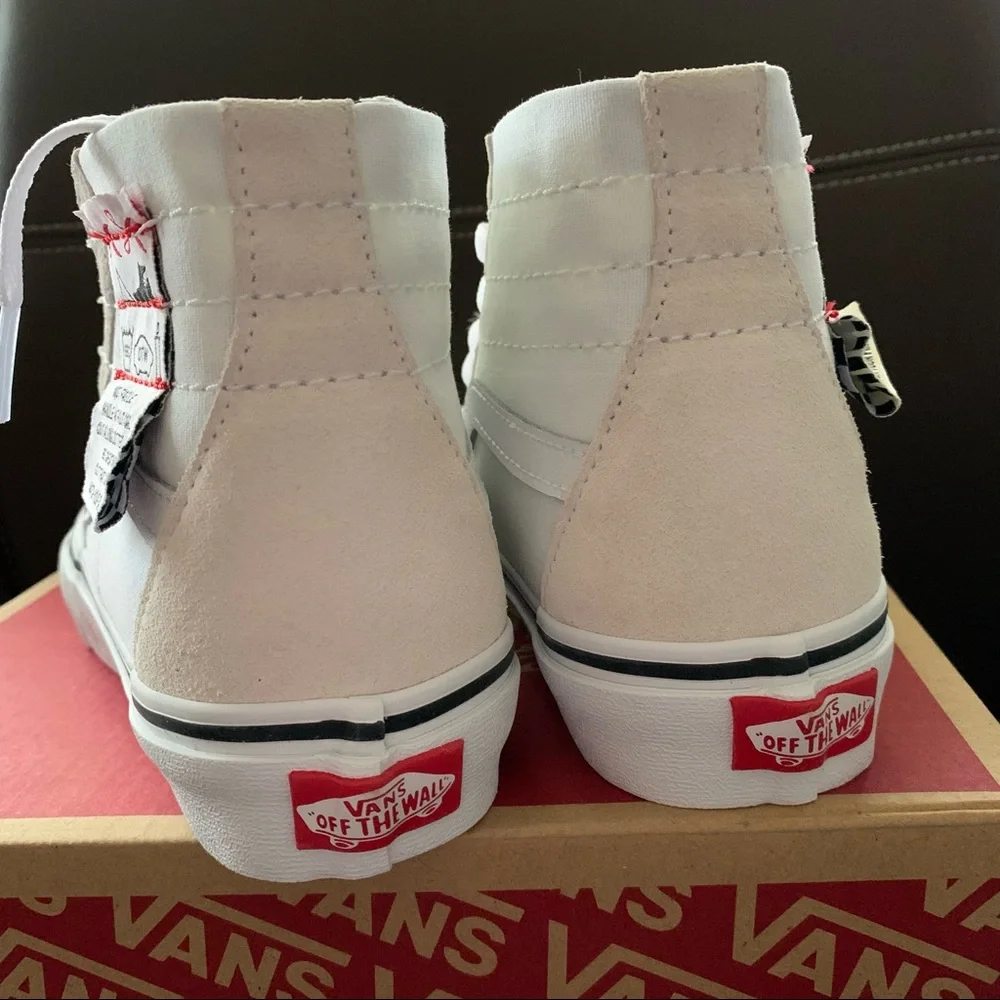 New VANS DIY Sk8-Hi Tapered  “DIY - White” women size 6 - Picture 4 of 6